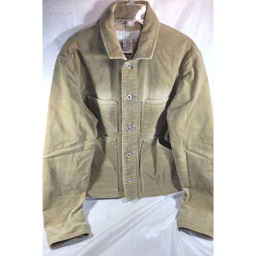 Christopher Blue Women's Distressed Corduroy Jacket SAMPLE - Tan - S - NWOT